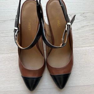 Nine West two tone block heal size 8
